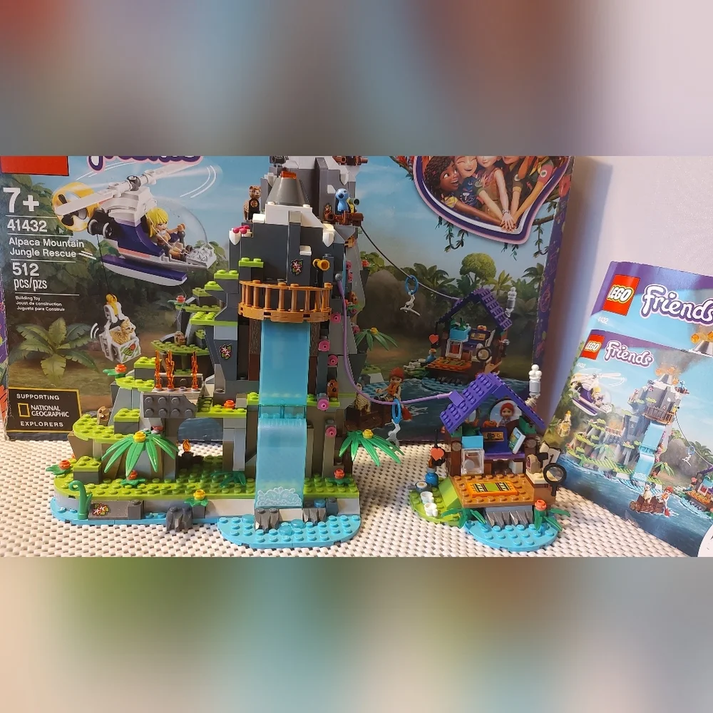 LEGO Friends 41432 Alpaca Mountain Jungle Rescue  Building Toy Complete